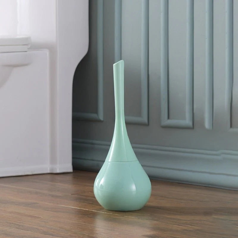 Euroselle Silicone Toilet Brush With Holder For Deep Cleaning