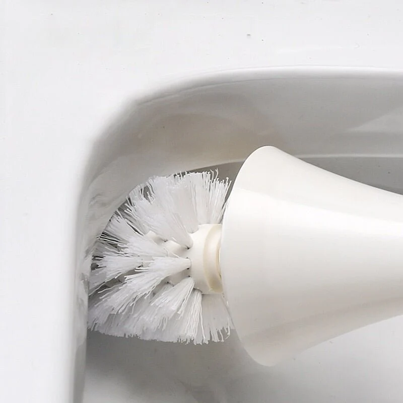 Euroselle Silicone Toilet Brush With Holder For Deep Cleaning