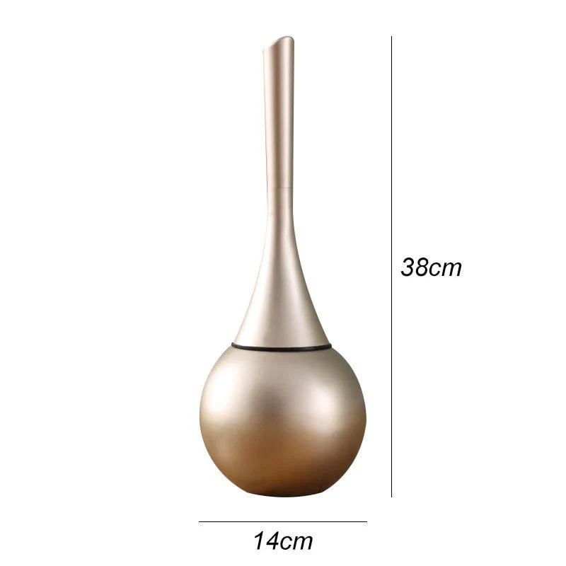 Euroselle Silicone Toilet Brush With Holder For Deep Cleaning