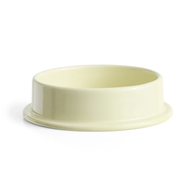 Kerzenhalter Column Candleholder Lime-White Large - HAY