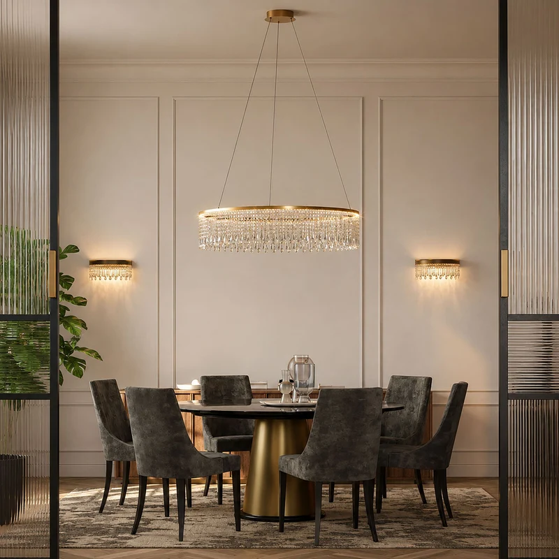 LED-Hängelampe Vanesia Ø 100cm Dimmbar