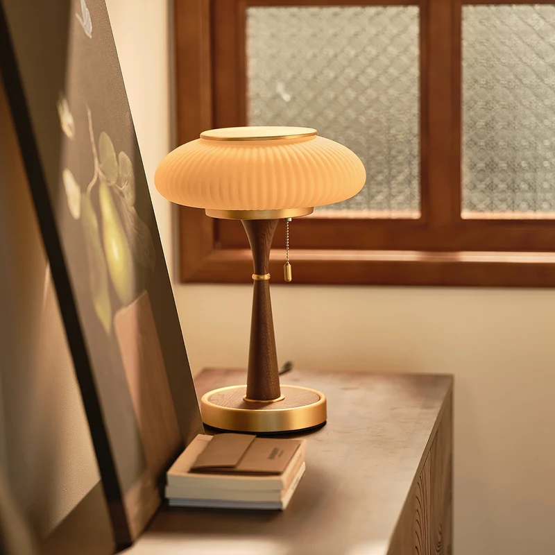 MycoLume Mushroom-Inspired Table Lamp With Natural Glow Euroselle