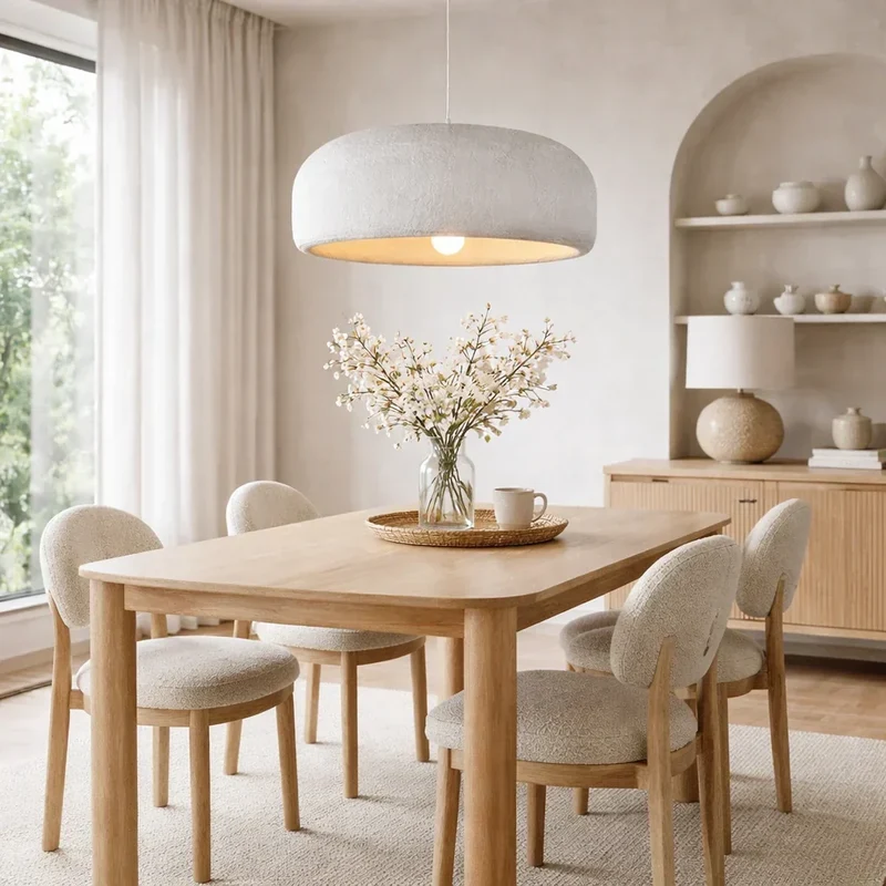 Euroselle Cloud Pendant Light For Dining, Modern Minimalist 1-Light
