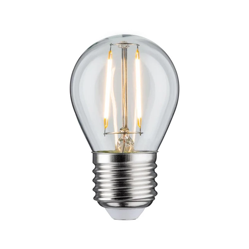 E27 2,6W Leuchtmittel 5er Bündel LED Filament 2700K Tropfen Klar
