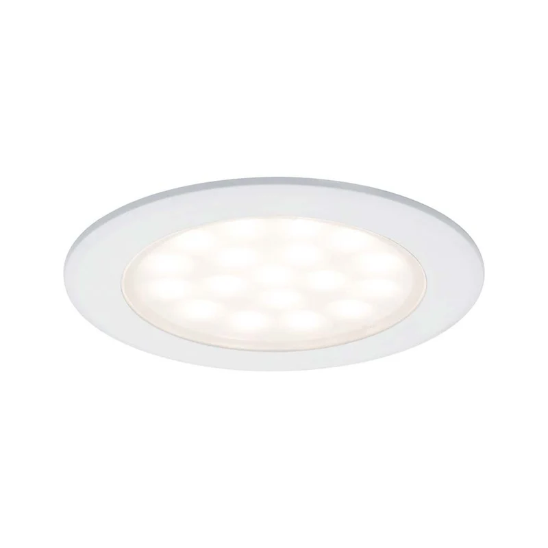 Möbel EBL Set rund LED 2x2,5W 6VA 12V 3000K Weiß Alu