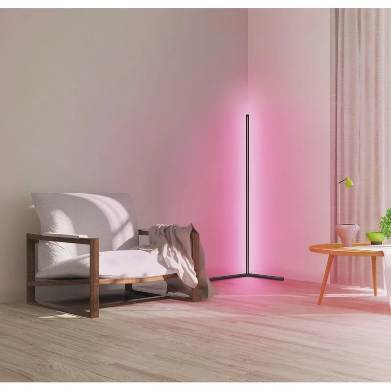 OSRAM WIFI LED Stehleuchte RGBW, weiß 2700-6500k, 10W, 600lm, 1400mm, App oder Sprachassistent wie Alexa, Google und co. SMART WIFI FLOOR Corner Für Innenanwendung