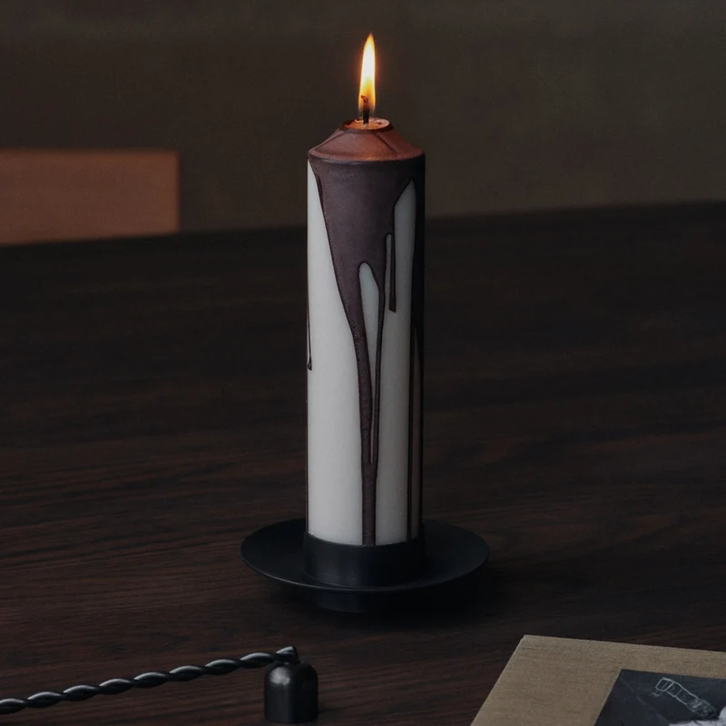 Stumpenkerze Dryp Pillar Candle H20 - ferm LIVING
