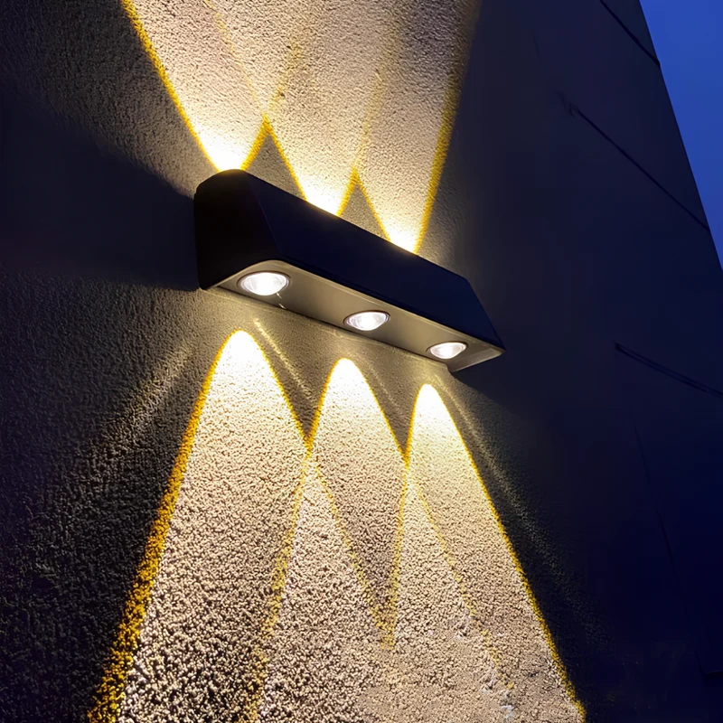 Euroselle Solar Outdoor Wall Light With Dual Direction LED IP65 Aluminum