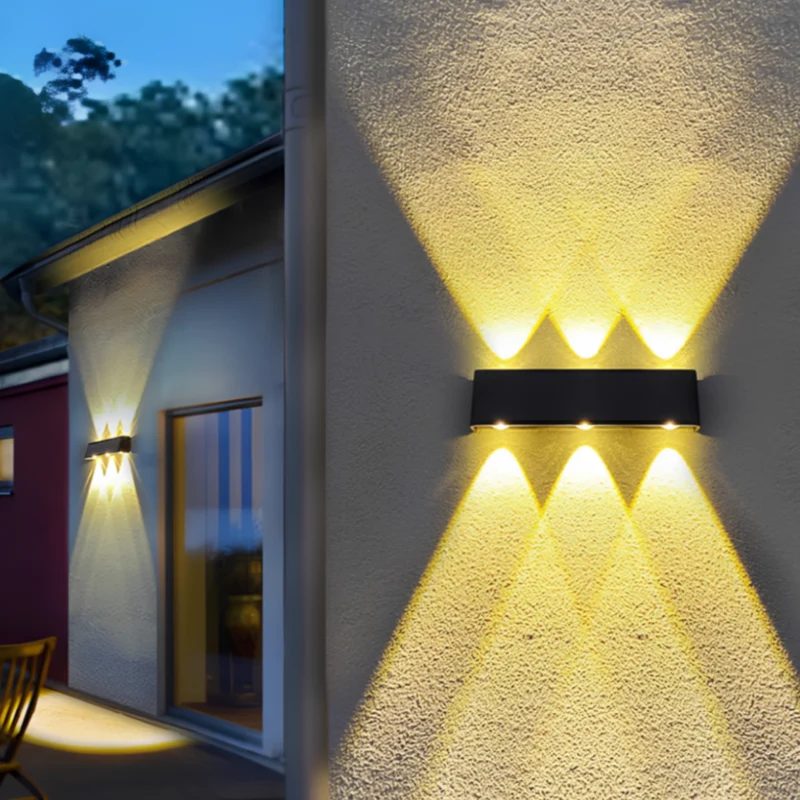 Euroselle Solar Outdoor Wall Light With Dual Direction LED IP65 Aluminum