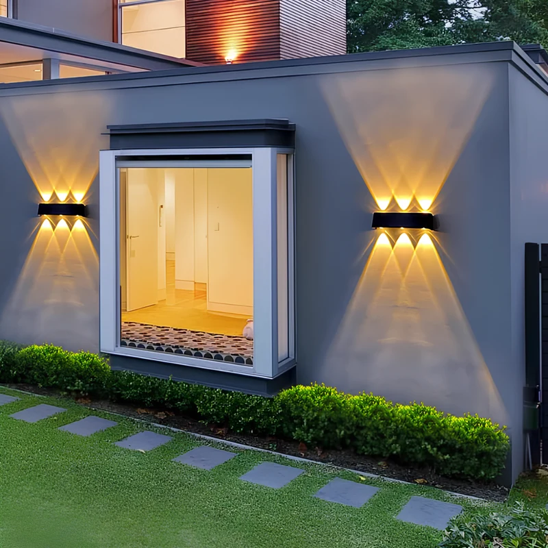 Euroselle Solar Outdoor Wall Light With Dual Direction LED IP65 Aluminum