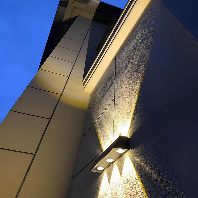 Euroselle Solar Outdoor Wall Light With Dual Direction LED IP65 Aluminum