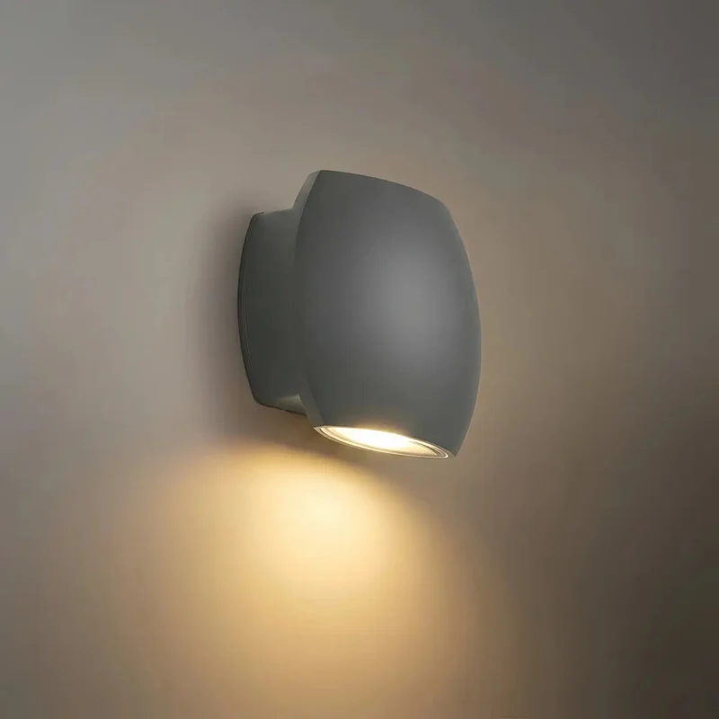 Euroselle Modern Outdoor Wall Light With Metal And Glass LED