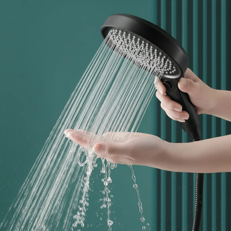 Euroselle Premium Hand Showerhead With 5-Mode High-Pressure Spray