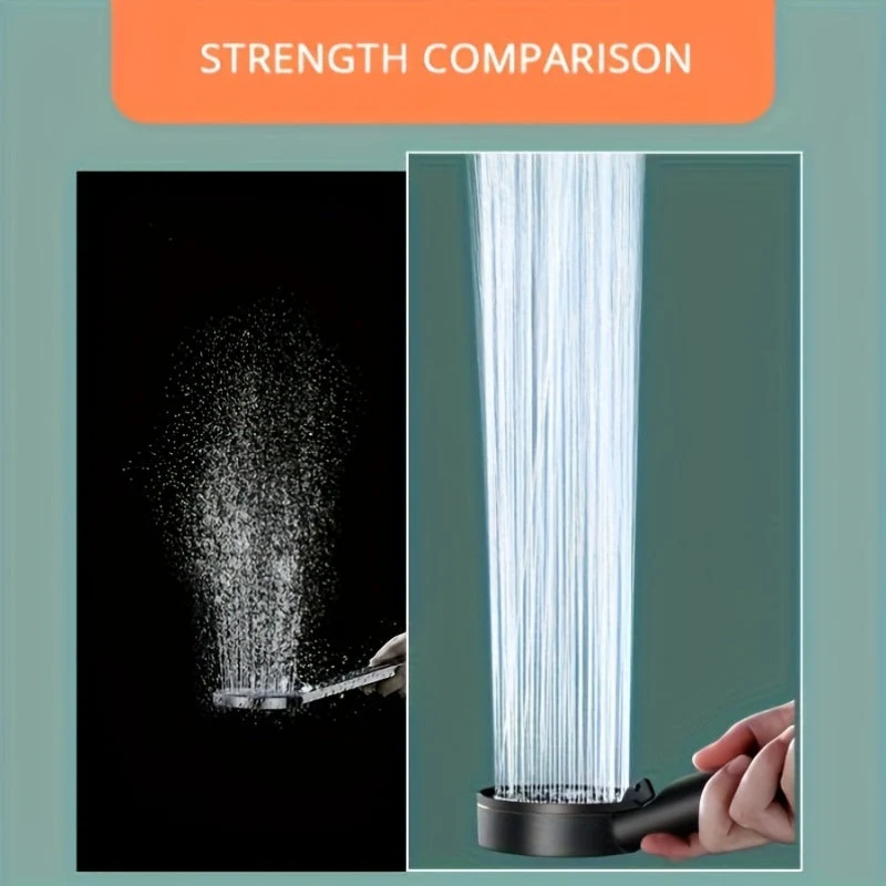 Euroselle Premium Hand Showerhead With 5-Mode High-Pressure Spray