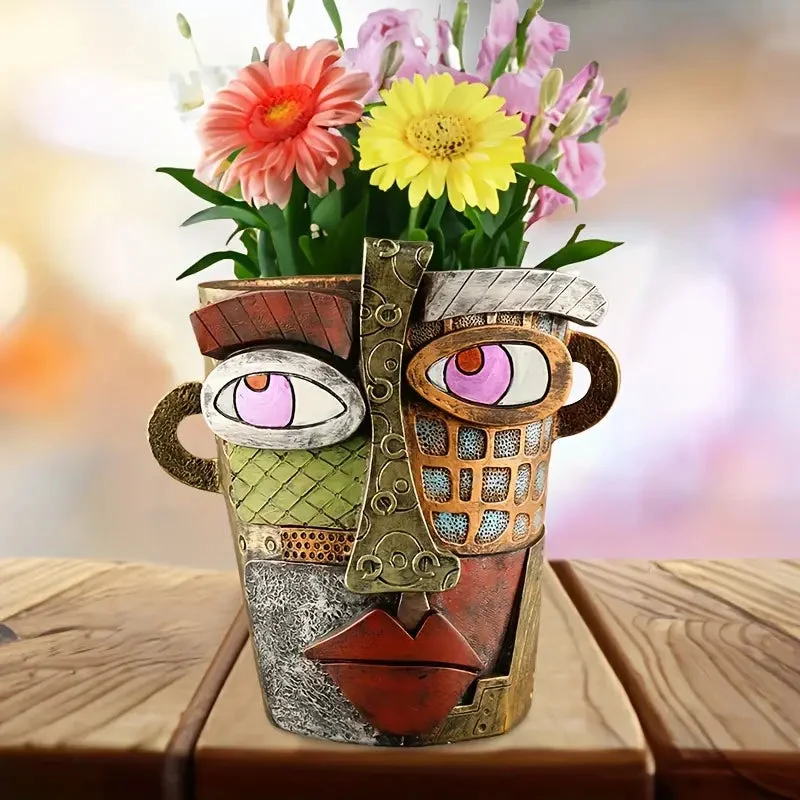 Euroselle Artisanal Face Planter For Creative Home Decor