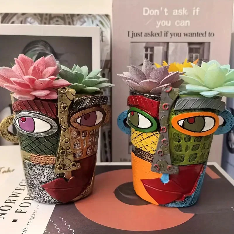 Euroselle Artisanal Face Planter For Creative Home Decor