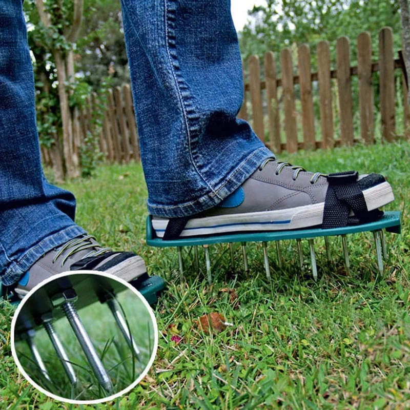 Euroselle Spiked Lawn Aerator Shoes For Healthier Grass Growth