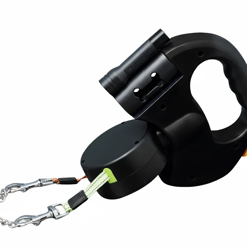 Euroselle Dual Dog Leash With LED And Tangle-Free Design