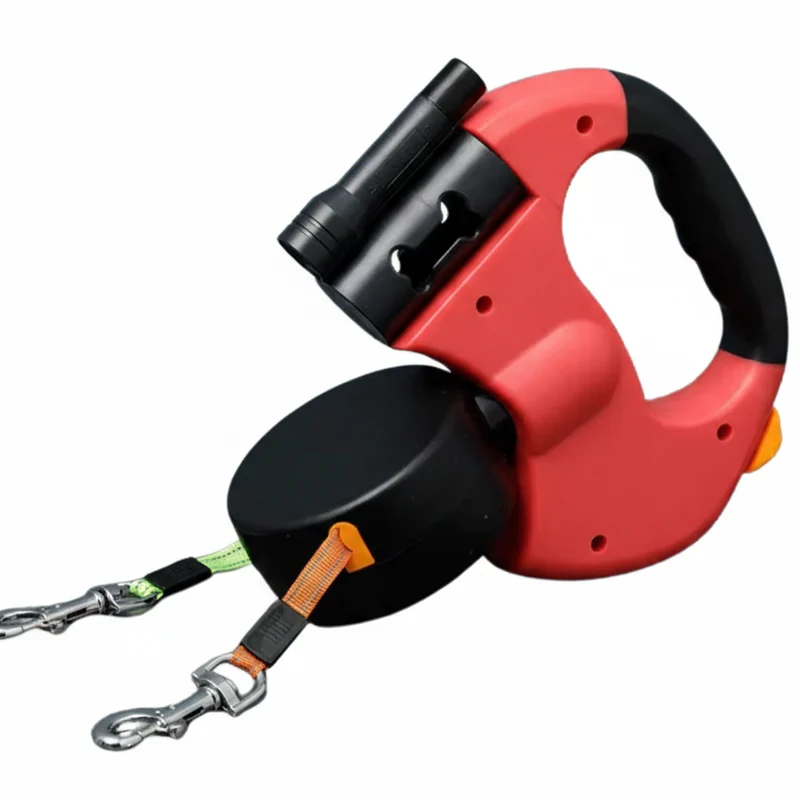 Euroselle Dual Dog Leash With LED And Tangle-Free Design