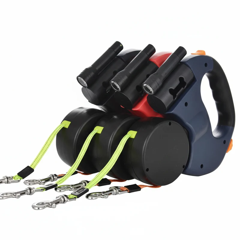 Euroselle Dual Dog Leash With LED And Tangle-Free Design