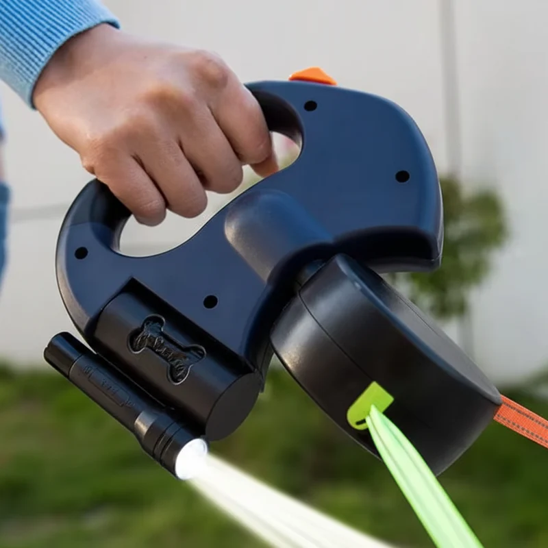 Euroselle Dual Dog Leash With LED And Tangle-Free Design