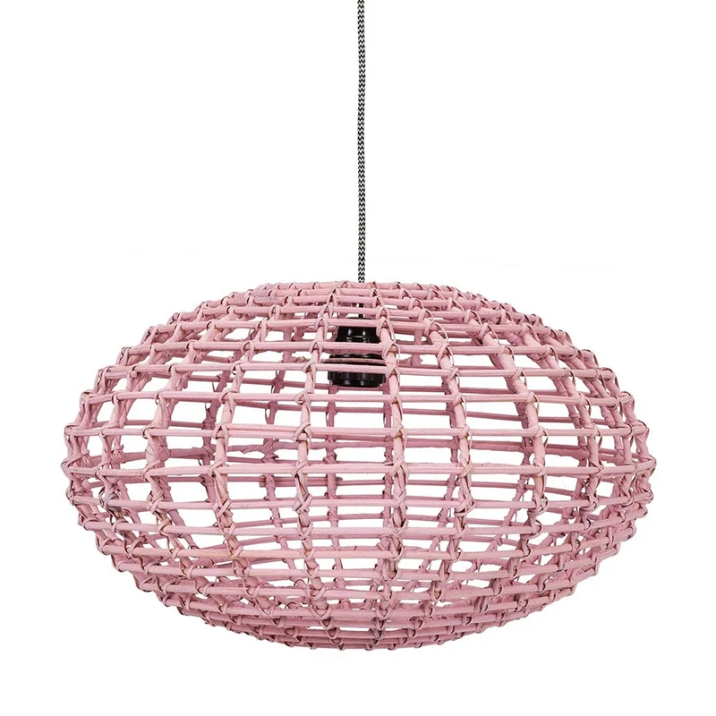 Hängelampe Pumpkin aus Rattan