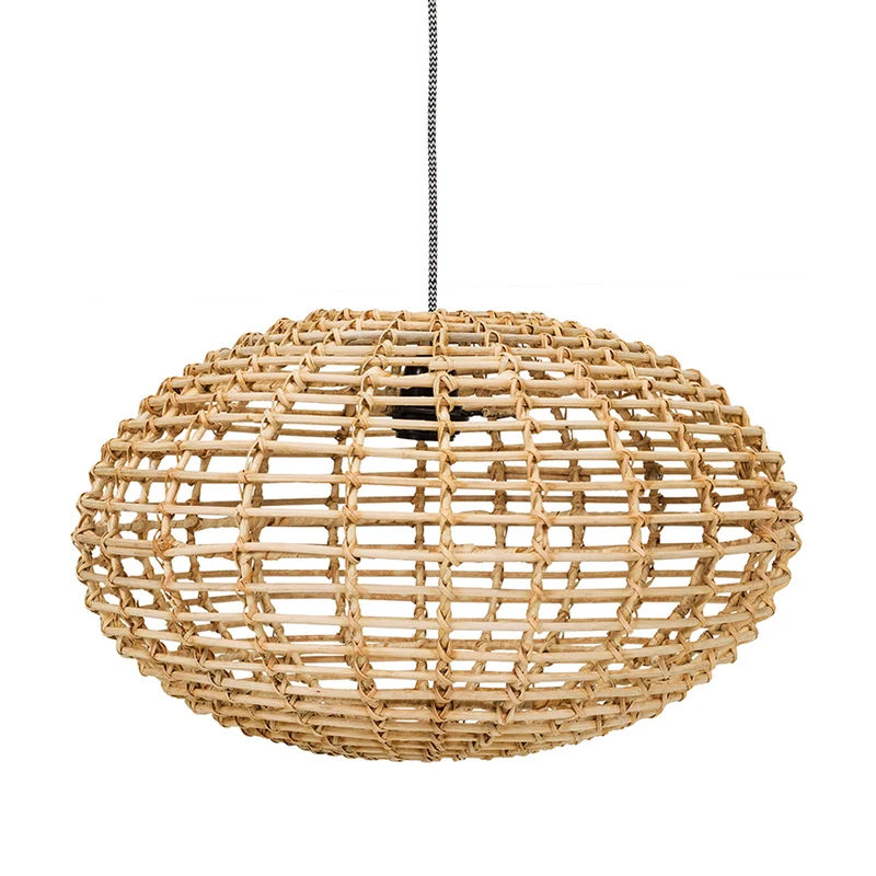 Hängelampe Pumpkin aus Rattan