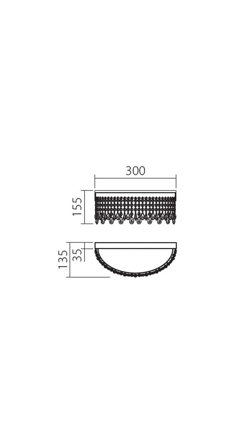 LED-Wandleuchte Vanesia Goldfarben