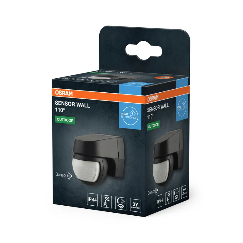 OSRAM Sensor Wall Bewegungs-und Lichtsensor 110Grad Dunkelgrau