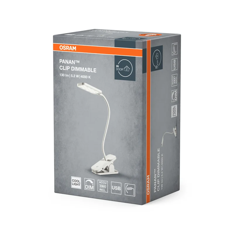 OSRAM PANAN Clip Mobile Lese- & Tischleuchte, 5,2W, 130lm