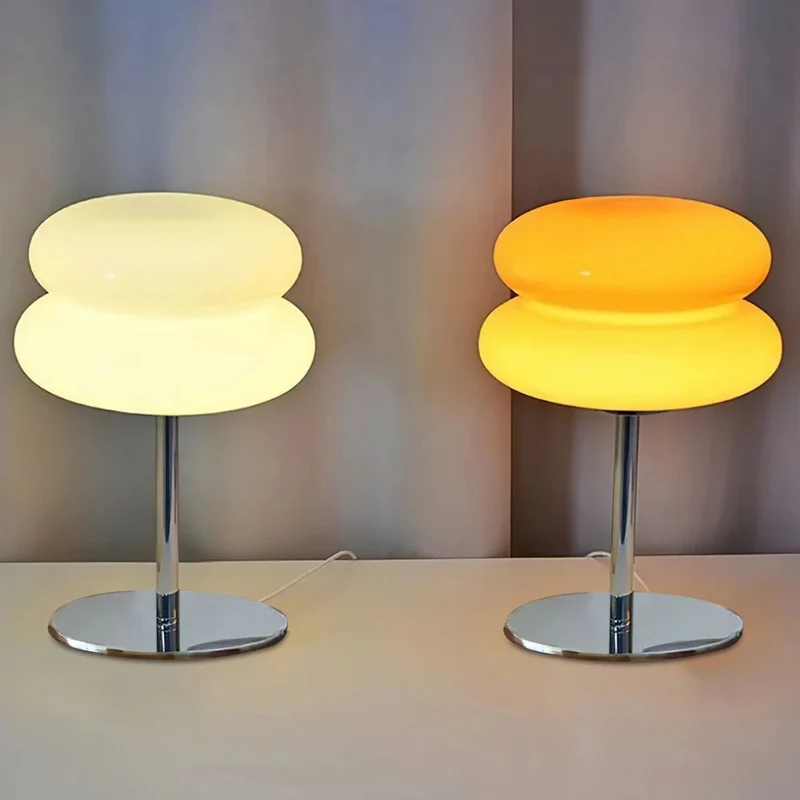 Euroselle Table Lamp Glass And Metal G9 Light Fixture Modern Indoor Lighting