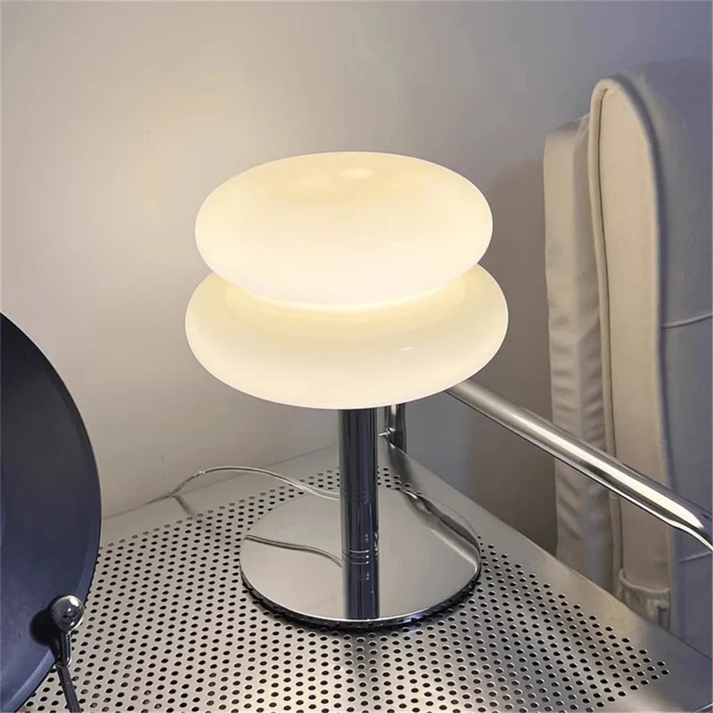 Euroselle Table Lamp Glass And Metal G9 Light Fixture Modern Indoor Lighting