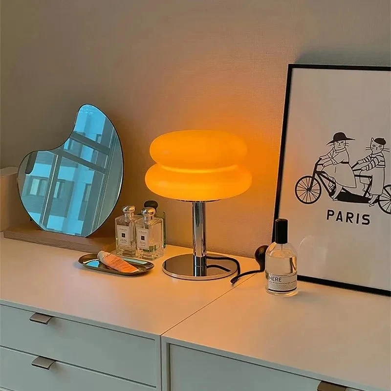 Euroselle Table Lamp Glass And Metal G9 Light Fixture Modern Indoor Lighting