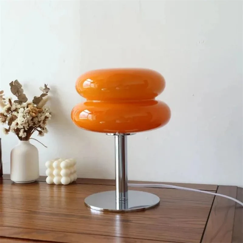 Euroselle Table Lamp Glass And Metal G9 Light Fixture Modern Indoor Lighting