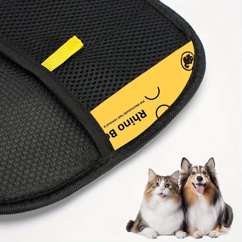 Euroselle Large Pet Grooming Gloves for Hair and Lint Removal
