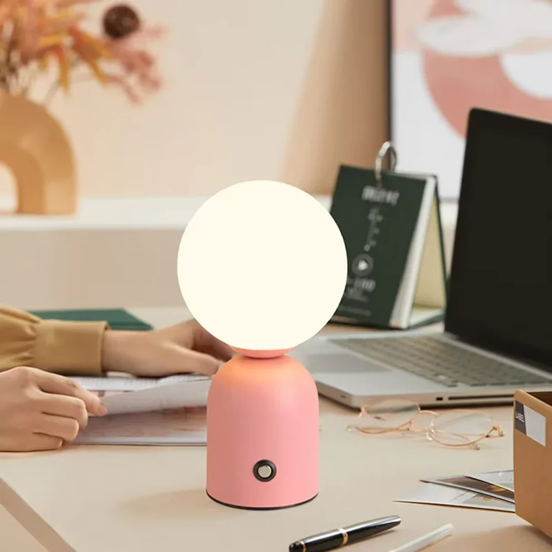 Euroselle Table Lamp LED Rechargeable Touch Dimming 1800mAh Type C