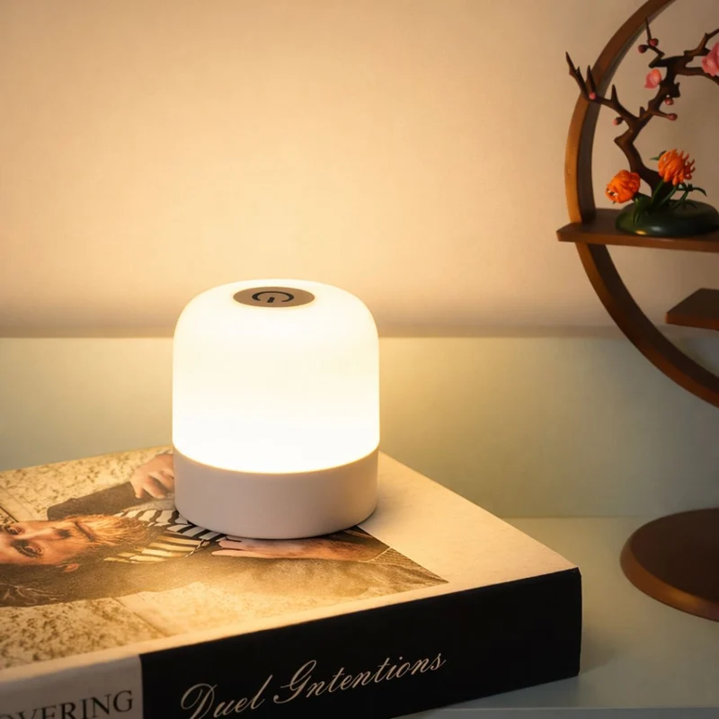 Euroselle Table Lamp LED RGB Rechargeable Touch And Remote Control ABS