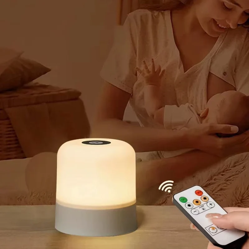 Euroselle Table Lamp LED RGB Rechargeable Touch And Remote Control ABS