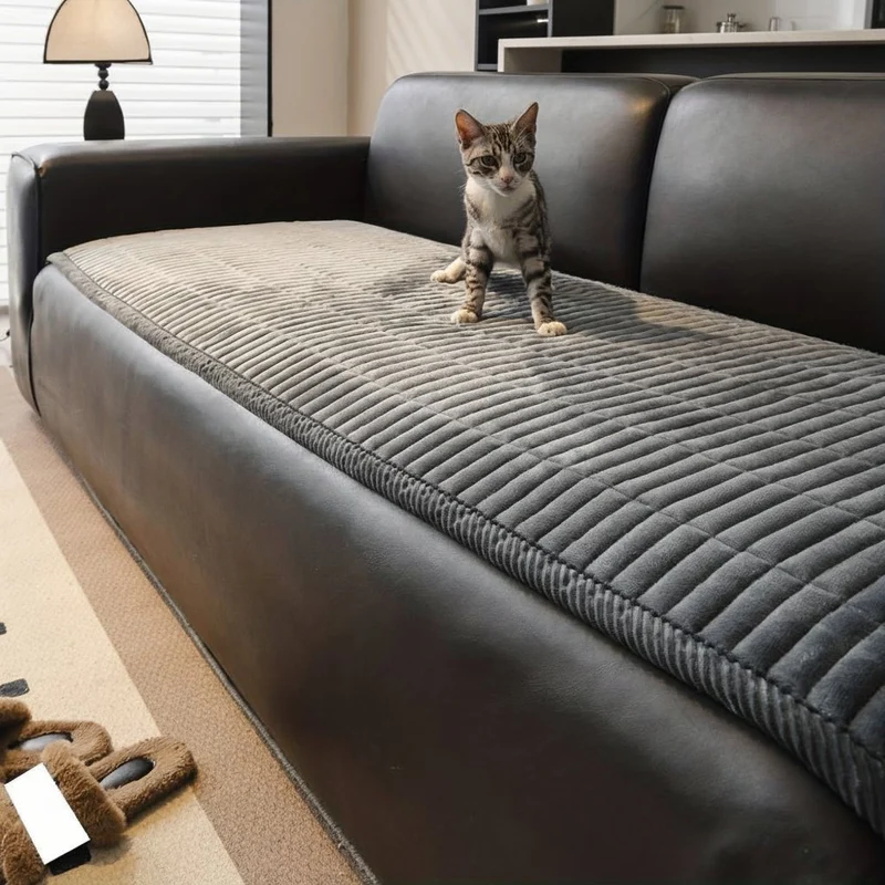 Euroselle Quilted Microfiber Sofa Cover For Maximum Protection And Comfort
