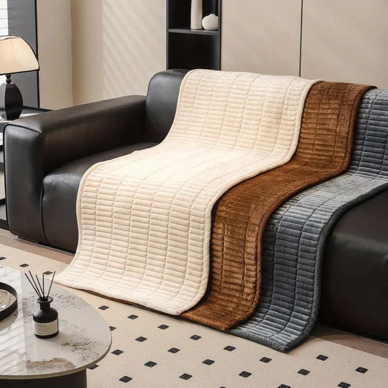 Euroselle Quilted Microfiber Sofa Cover For Maximum Protection And Comfort