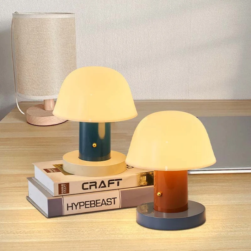Euroselle Table Lamp Led Touch Dimmer Usb Port Polycarbonate Metal 22 Cm