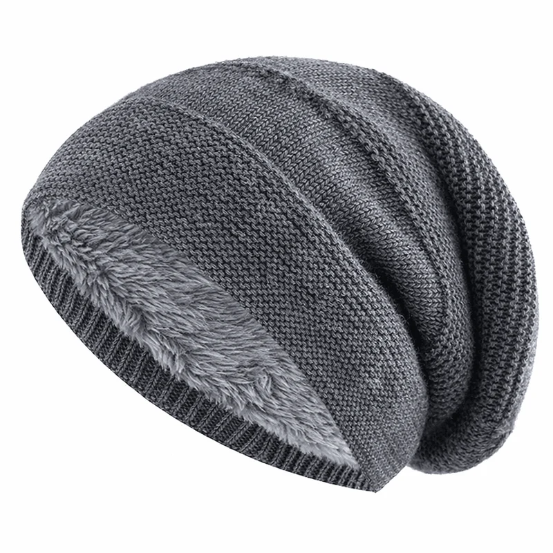 Euroselle Relaxed Fit Winter Beanie With Thermal Fleece Lining For Everyday Warmth