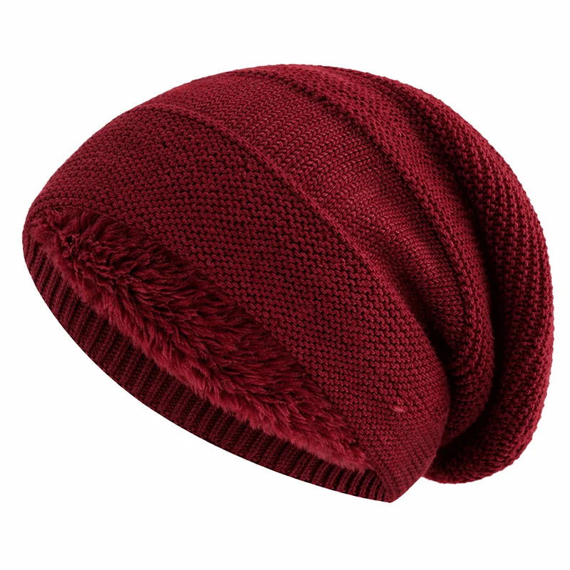 Euroselle Relaxed Fit Winter Beanie With Thermal Fleece Lining For Everyday Warmth