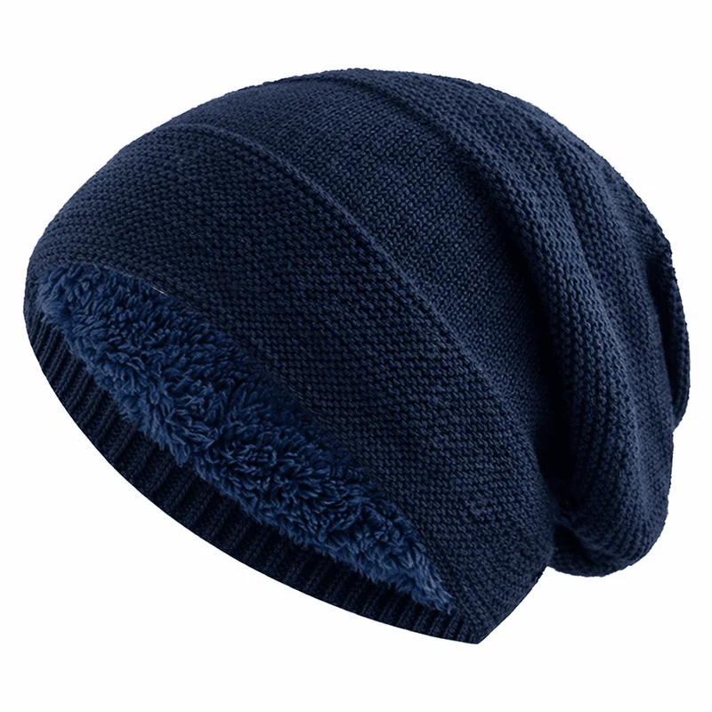 Euroselle Relaxed Fit Winter Beanie With Thermal Fleece Lining For Everyday Warmth