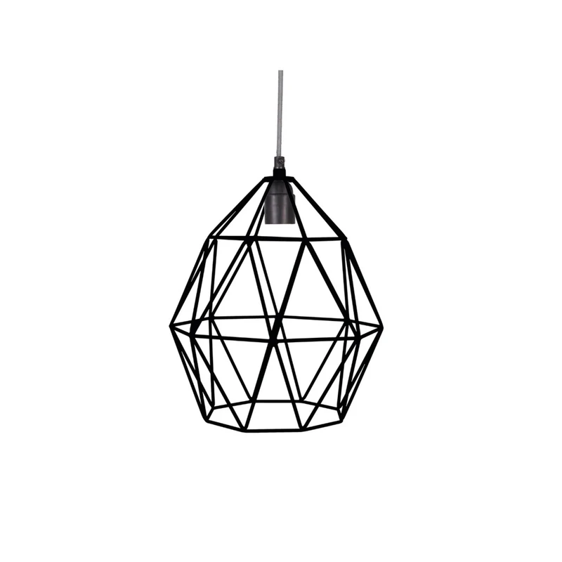 Hängelampe Wire Pendelleuchte aus Metall mit Kabel und Fassung