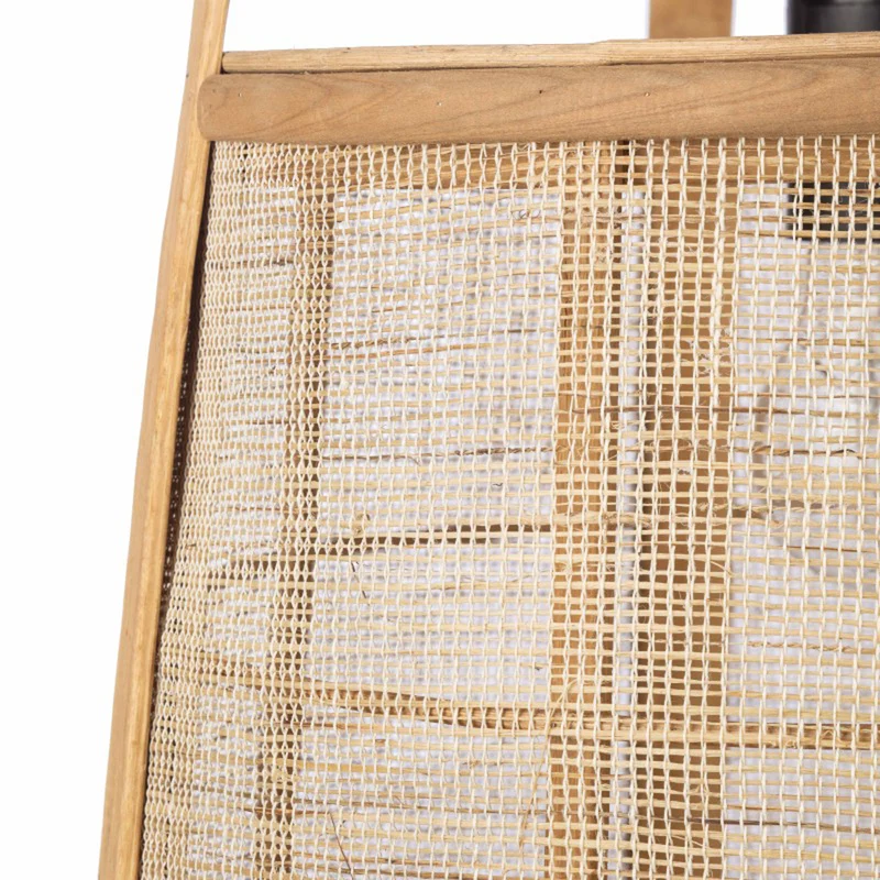 Hängelampe Pendelleuchte Mavis aus Bambus mit Holzdetails