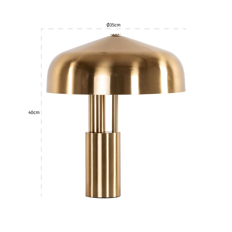 Tischleuchte Linzy – Messing Gold