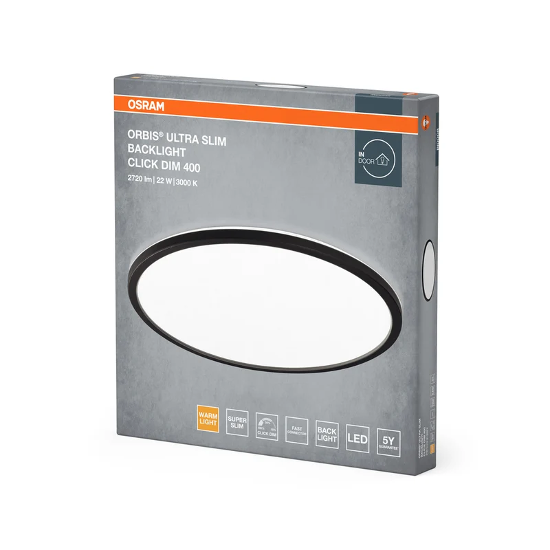 OSRAM ORBIS ClickDim Deckenleuchte 400mm, dimmbar,schwarz