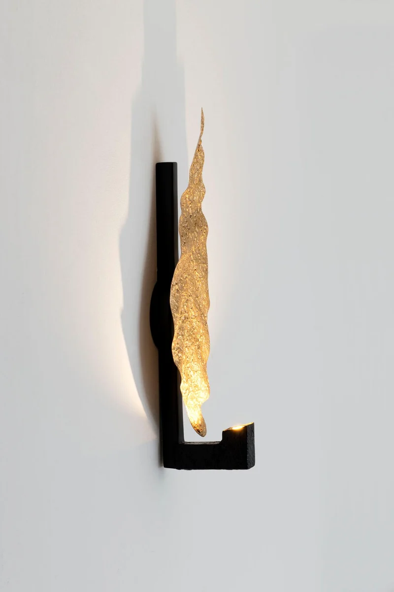 LED-Wandleuchte Gamba dimmbar 19x14cm Gold