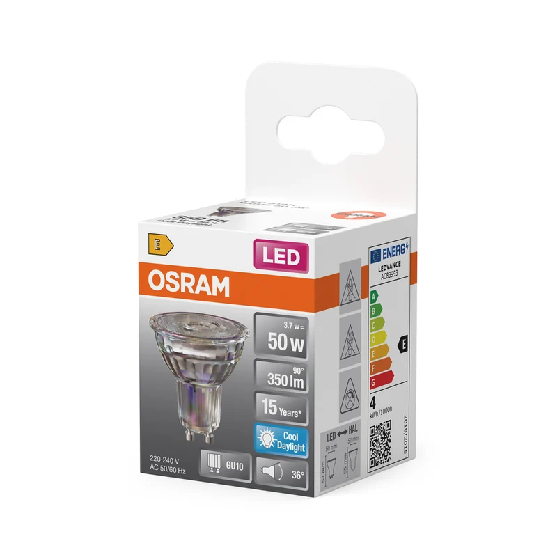 OSRAM LED STAR PAR16 Spot (ex 50W) 4,3W / 6500K Kaltweiß GU10